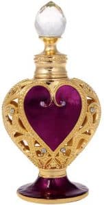 YUFENG Heart Shape Enameled Empty Refillable Perfume Bottle (purple)