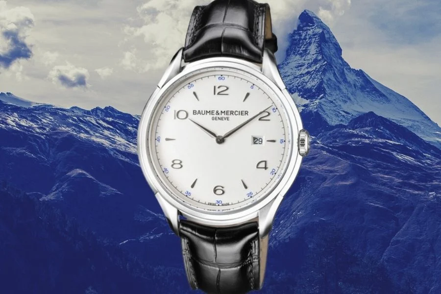 Baume et Mercier Clifton quartz silver dial men's watch 10419